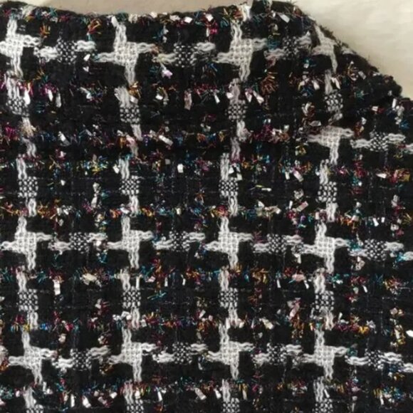 Loft Multi-Color Lurex Tweed Cropped Jacket - Picture 6 of 10